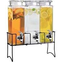 The Vintage Company Triple Drinks Dispenser With Stand