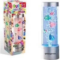 Global Gizmos 55119 Colour Changing Bubble Fish Lamp | Relaxing Bubbles | 7 Changing Colours | Atmospheric Sea Life