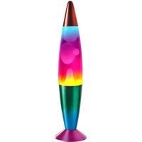 Global Gizmos 55149 16” Rainbow Lava Lamp | Retro Nostalgia | Relaxing Mood Light | Decorative Illumination