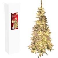 Christmas Workshop Pre-Lit LED Flock Pine tree - 6ft