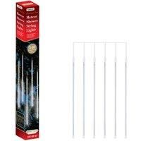 The Christmas Workshop Connectable Meteor Shower Christmas String Lights/Indoor Or Outdoor Christmas Decorations / 2 Separate Sizes/Bright White Or Warm White Colours (Bright White, 3 Metres)