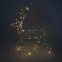 Christmas Workshop 110 LED Light Up Prancing Reindeer - Warm White