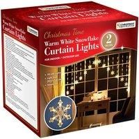 2 X 0.8M Inverted V Snowflake Curtain Light