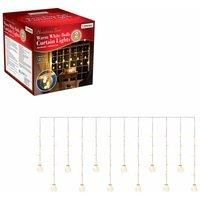 Christmas Workshop 2x0.8m 108 LED Curtain Lights - Warm White