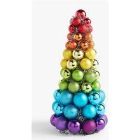 The Christmas Workshop 72899 Rainbow Bauble Table Tree/Bright, Fun and Colourful Shatterproof Plastic Decoration or Tree Topper/Celebrate Christmas, Parties, Anniversaries / 41 x 20cm