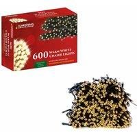 Christmas Workshop Warm White Ultra Bright LED String Chaser Lights - 600 LED