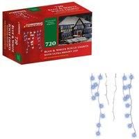 CHRISTMAS 480/720/960/1200 LED ICICLE SNOWING XMAS CHASER LIGHTS OUTDOOR IN TUB