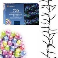 Christmas Workshop 10.4m 720 LED Multi-Colour Chaser Cluster Lights