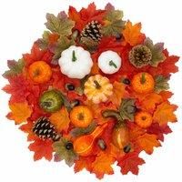 Benross 85029 124PC Autumn Decorations Set/Seasonal Home Décor/Pumpkins, Gourds, Acorns, Pinecones and Maple Leaves/Ideal for Crafting