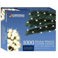Christmas Workshop Warm White Ultra Bright LED String Chaser Lights - 1000 LED