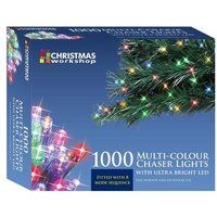 The Christmas Workshop LED Multi Colour Chaser Lights Indoor Outdoor Christmas