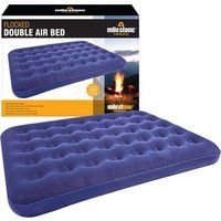 INFLATABLE DOUBLE FLOCKED AIR BED AIRBED MATTRESS CAMPING GUEST INDOOR OUTDOOR