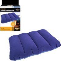 Milestone Camping Flocked Inflatable Pillow ~ Blue ~ 88070