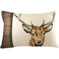 Evans Lichfield Hunter Stag Polyester Filled Cushion, Multi, 40 x 60cm
