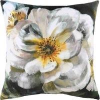 Evans Lichfield Winter Florals English Rose Polyester Filled Cushion, White, 43 x 43cm
