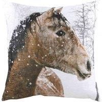 Evans Lichfield Photo Horse Polyester Filled Cushion, Multi, 43 x 43cm
