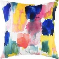 Evans Lichfield Aquarelle Brushstrokes Polyester Filled Cushion, Multi, 43 x 43cm