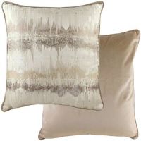 Evans Lichfield Abstract Scatter Cushion With Filling Mocha/Feather 56cm H x 56cm W x 1cm D