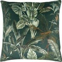 Evans Lichfield Kibale Leaves Polyester Filled Cushion, Polyester, Multi multicolour