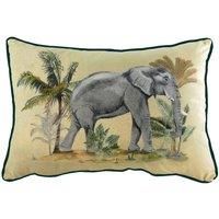 Evans Lichfield Kibale Elephant Feather Filled Cushion, Multi, 35 x 50cm