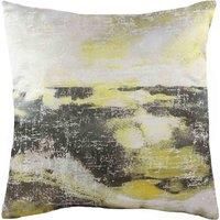 Evans Lichfield Landscape Polyester Filled Cushion, Grey/Ochre, 43 x 43cm