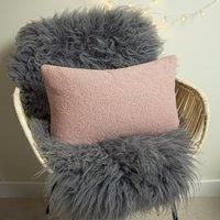 furn. Malham Polyester Filled Cushion, Powder, 30 x 50cm
