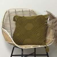 furn. Halmo Polyester Filled Cushion, Moss, 45 x 45cm