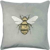 Paoletti Hortus Polyester Filled Cushion, Silver Grey, 50 x 50cm