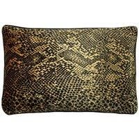 Paoletti Python Cushion, Gold, 40 x 60cm