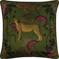 Paoletti Tropica Cheetah Cushion, Khaki, 45 x 45cm