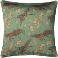 Paoletti Harper Polyester Filled Cushion, Polyester, Bay Green