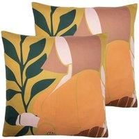 furn. Alma Twin Pack Polyester Filled Cushions, Multi, 50 x 50cm