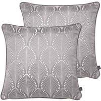 Prestigious Textiles Boudoir Twin Pack Polyester Filled Cushions Chrome