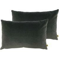 furn. Contra Twin Pack Polyester Filled Cushions, Steel, 40 x 60cm