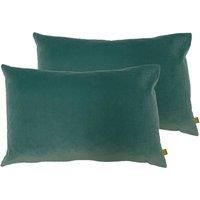 furn. Contra Twin Pack Polyester Filled Cushions, Mist Blue, 40 x 60cm