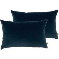 furn. Contra Twin Pack Polyester Filled Cushions, Slate Blue, 40 x 60cm