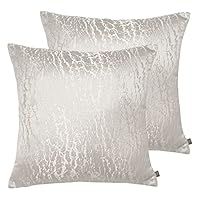 Prestigious Textiles Hamlet Twin Pack Feather Filled Cushions, Alabaster, 50 x 50cm