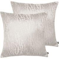 Prestigious Textiles Hamlet Twin Pack Polyester Filled Cushions, Alabaster, 50 x 50cm