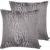 Prestigious Textiles Hamlet Polyester Filled Cushions Twin Pack Graphite