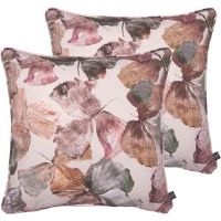Riva Home Prestigious Textiles Hanalei Cotton Cushion with Filling Spice 43cm H X 43cm W X 3cm D