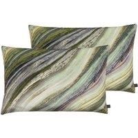 Prestigious Textiles Heartwood Polyester Filled Cushions Twin Pack Evergreen