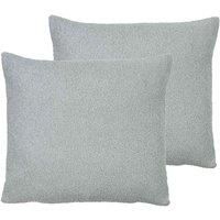 Evans Lichfield Malham Twin Pack Polyester Filled Cushions Dove 50 x 50cm