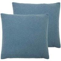 Evans Lichfield Malham Twin Pack Polyester Filled Cushions Wedgewood 50 x 50cm