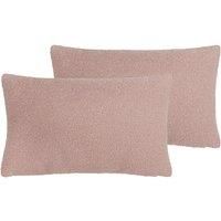 furn. Malham Twin Pack Polyester Filled Cushions, Powder, 30 x 50cm