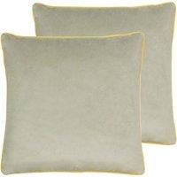 Paoletti Meridian Twin Pack Polyester Filled Cushions Dove/Ceylon