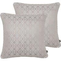Prestigious Textiles Skyscraper Twin Pack Polyester Filled Cushions Stone