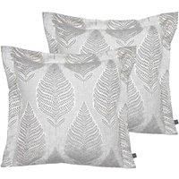 Prestigious Textiles Treasure Polyester Filled Cushions Viscose Cotton Pearl
