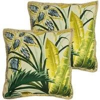 furn. Amazonia Polyester Filled Cushions (Twin Pack), Polyester, Rayon, Pink