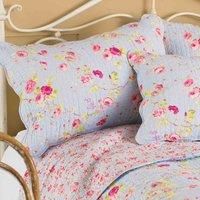 Riva Paoletti Honeypotlane Blue Pillow Shams, Singles, Cotton