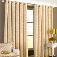 Paoletti Belmont Chenille Jacquard Woven Lined Eyelet Curtains